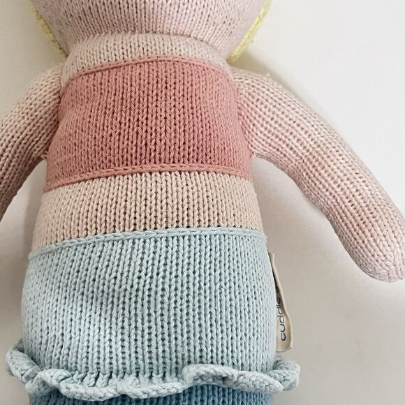 Cuddle + Kind Skye the Mermaid Plush Knit Handmade Doll 20" - Picture 11 of 16